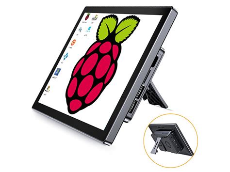 UPERFECT Raspberry Pi Touchscreen Monitor With Case Fans Stand 7