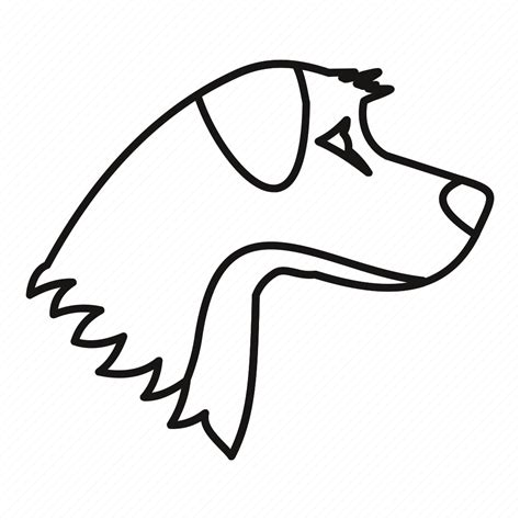 Animal Dog Element Line Outline Pet Puppy Icon Download On