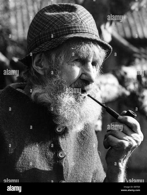 Old Man Smoking Pipe Black And White Stock Photos And Images Alamy