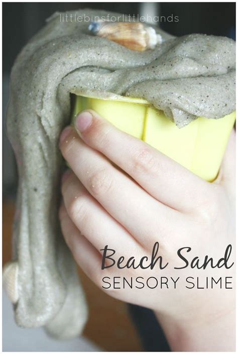 Sand Slime Summer Science And Beach Activity Homemade Summer And Cases