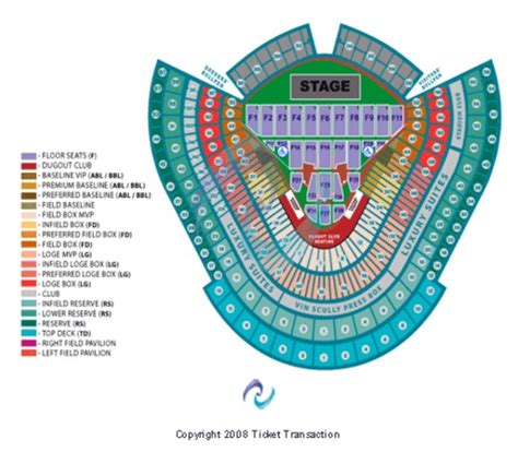 Dodgers Pavilion Seating Chart