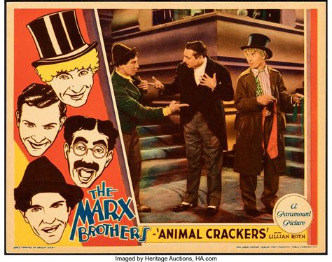 Animal Crackers Paramount 1930 Very Fine Lobby Card 11 X Lot