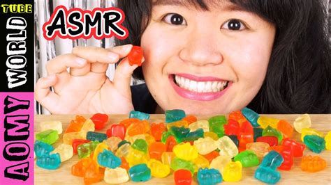 Asmr Gummy Bear Candy Eating Sounds Mukbang 먹방 Eating Show Aomyworldtube Yummy Youtube