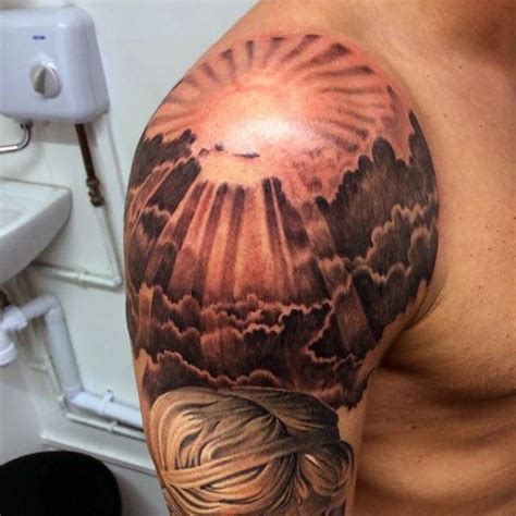 Super Sun Tattoo Designs For Men Inspiration Guide Sun