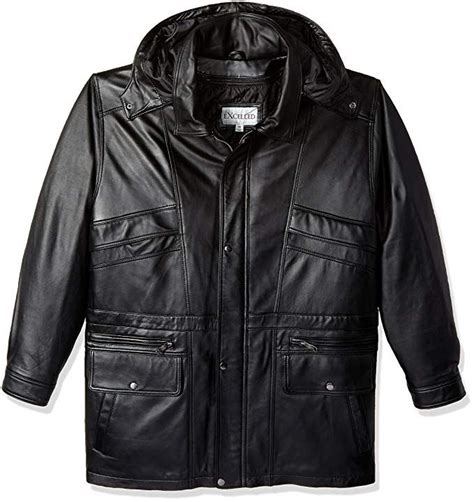 Excelled Mens Big And Tall Lambskin Leather Parka Review Lambskin