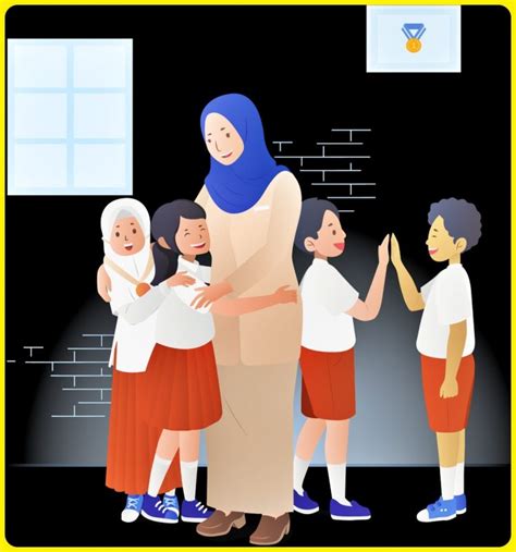 71 Gambar Animasi Guru Dan Murid Hd Info Gambar