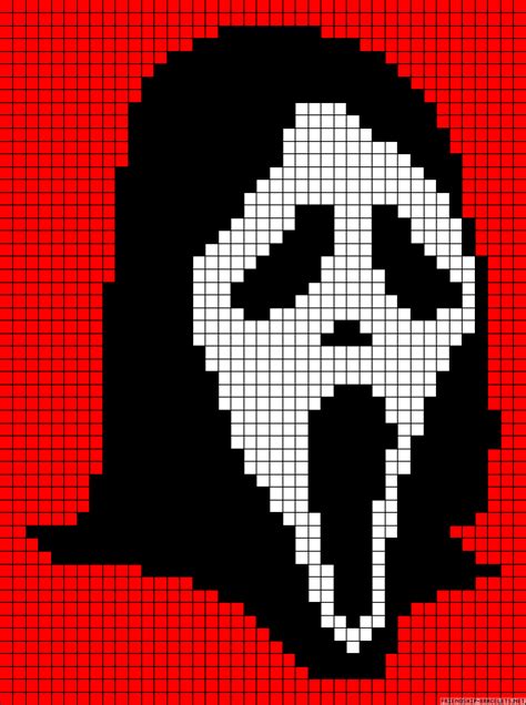 Ghostface Pixel Art Pixel Art Pixel Art Pattern Pixel Art Grid
