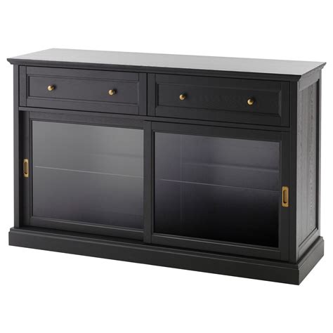 Ikea MalsjÖ Sideboard Basic Unit With A Glass Door Cabinet You Can