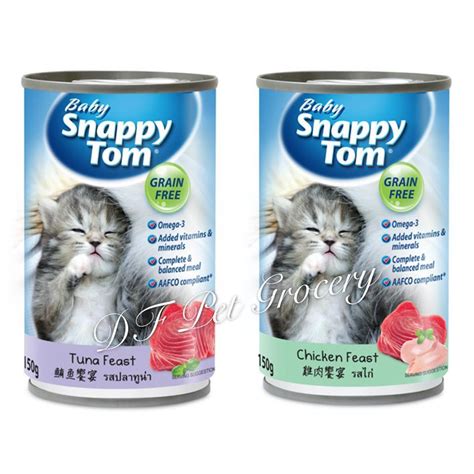 We started giving him baby food and kitten milk to ease his upset stomach. Baby Snappy Tom Cat Wet Food 150G - Cat Canned | Shopee ...