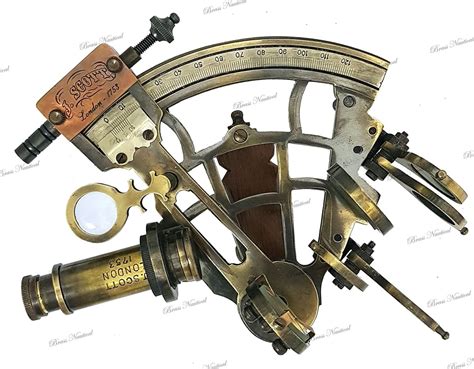 brass nautical sextant large brass navigation instrument etsy