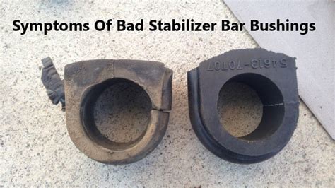Symptoms Of Bad Stabilizer Bar Bushings How To Check And Fixes Rx