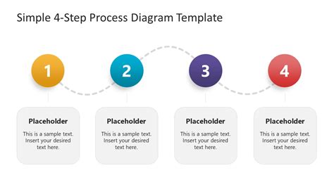 4 Step Circular Process Diagram For Ppt Slidemodel