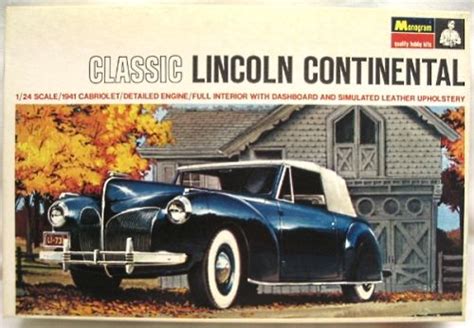 Monogram 124 1941 Lincoln Continental Convertible Pc174 300 Lincoln