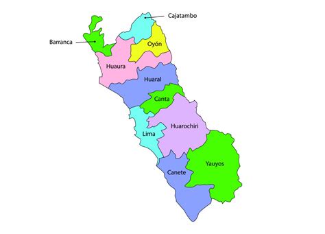 Mapa De Lima Provincias De Lima