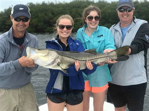 Clearwater Inshore Fishing Charter Targeting Snook Redfish And Trout