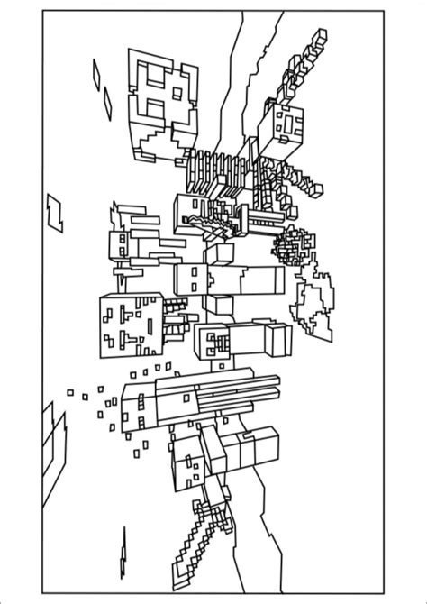 Printable Coloring Minecraft Dungeons Colouring Pages