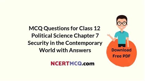 Mcq Questions For Class 12 Political Science Chapter 7 Security In The