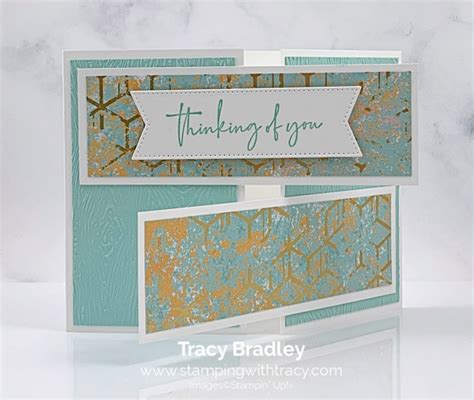 Stampin Up Texture Chic Designer Series Paper Stamping With Tracy