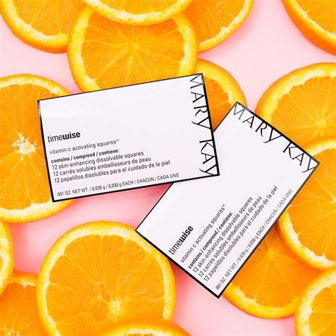 do you know about the power of timewise® vitamin c activating squares™ mary kay is the first to