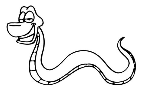 Ular Mewarnai Snakes Belajar Repteis Serpientes Slang Sketsa Tulamama
