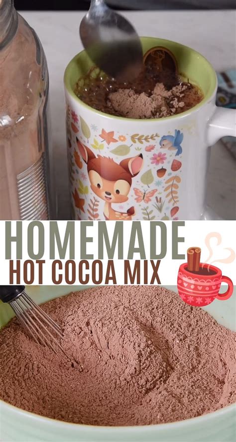 Quick And Easy Homemade Hot Cocoa Mix [video] Homemade Hot Cocoa Homemade Hot Chocolate Mix