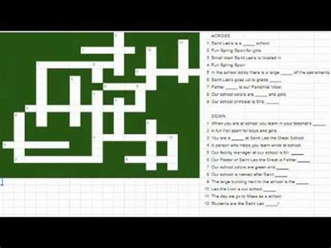 Check spelling or type a new query. Tuesday Tech Tips #2 Google Sheets Crossword puzzle - YouTube
