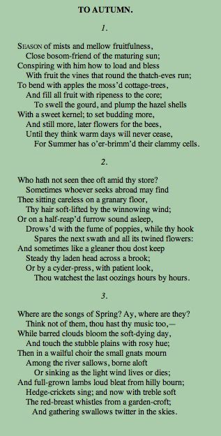 🎉 john keats poem ode to autumn ode to autumn by john keats 2022 11 16