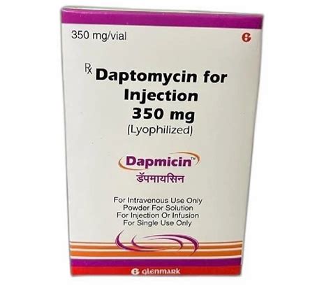 Allopathic Dapmicin Daptomycin Injection At Rs 1800vial In New Delhi