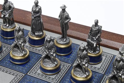 Franklin Mint Civil War Chess Set Ebth