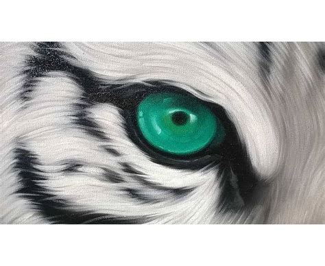 White Tiger Painting Oil Painting On Canvas 40 X40 LaFactory