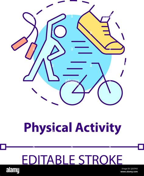 Physical Activity Concept Icon Stock Vector Image And Art Alamy
