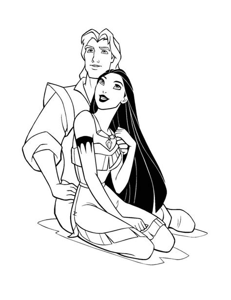 You can print then color them with your favorite colors. Pocahontas And John Smith Printable Coloring Pages ...