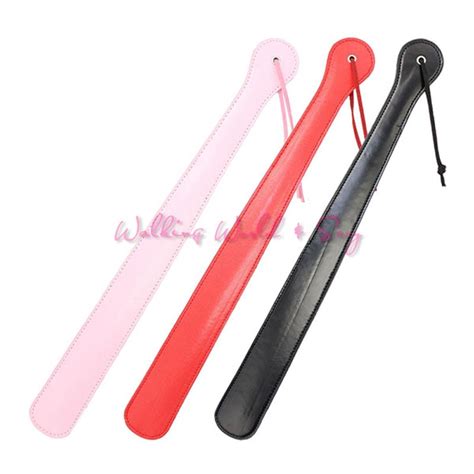 Long Length Pu Leather Sex Paddle Ass Spanking Hand Paddles Passion