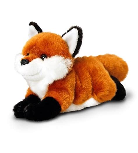 25cm Soft Toy Fox Lying Down Keel Toys Cuddly Fox Uk