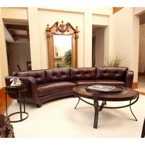 Chocolate Curved Sectionals Sofa 3design Interior Ideas Elegant And
