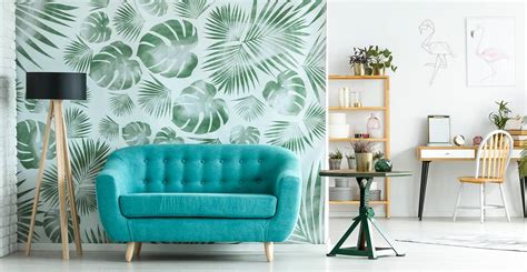 Comment relooker le salon avec du papier peint / une jolie tapisserie