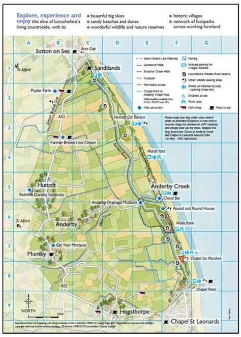 Map Of Lincolnshire Coastal Country Park Microsites Lincolnshire