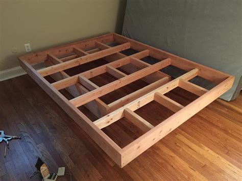 Floating Bed Frame With Tools And Detailed Steps Rdiy