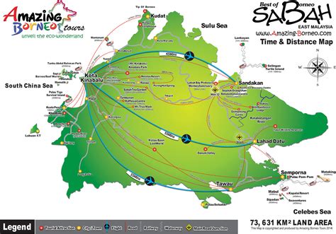 Maps Of Sabah Amazing Borneo Tours