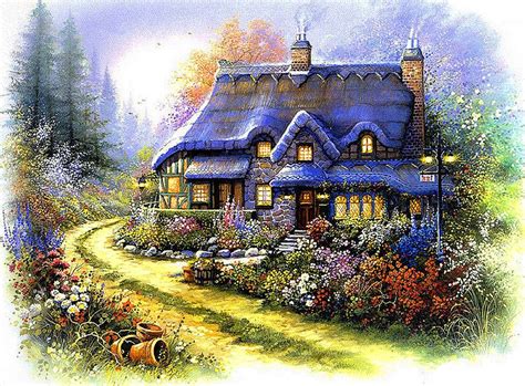 See more ideas about needlework patterns, needlework, cross stitch embroidery. House on a Bright Glade Landscape 174 Modern Cross Stitch ...