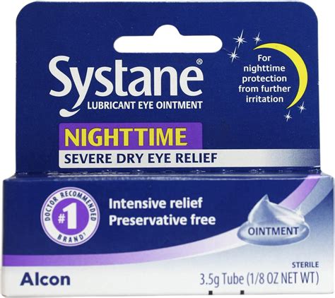 Systane Nighttime Lubricant Eye Ointment 35g Tube Health