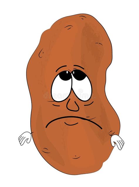 Sad Potato Cartoon Stock Illustration Illustration Of Clipart 48781050