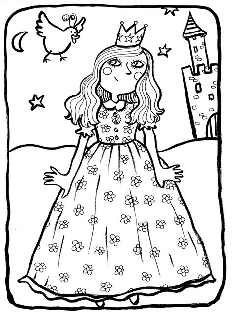 Princess Coloring Pages For Kids Princesses Kids Coloring Pages