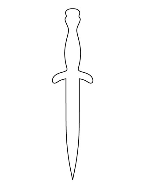 Free Printable Sword Template Mauriciocatolico