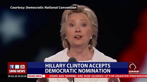 hillary clinton accepts democratic nomination youtube