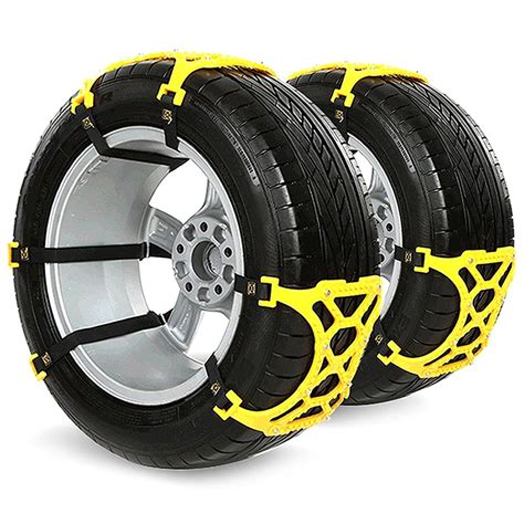 Snow Chains Anti Skid Emergency Snow Tire Chains With Tension Straps