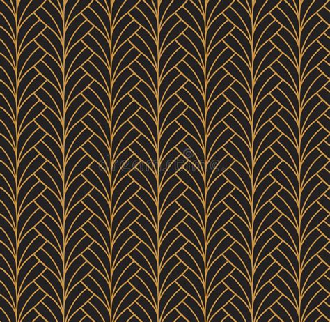 Vector Abstract Seamless Pattern Art Deco Style Background Geometric