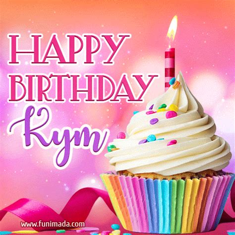 Happy Birthday Kym Lovely Animated  — Download On