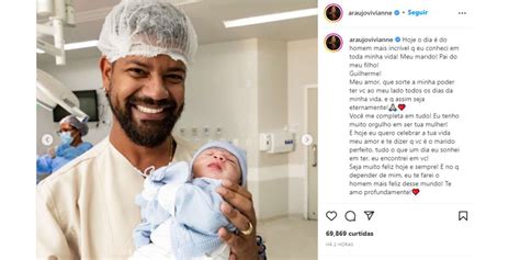 Viviane Araújo Publica Foto Rara Do Marido Com O Filho E Se Declara