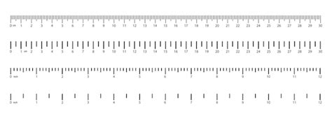 Premium Vector Inch And Metric Rulers Centimeters And Inches